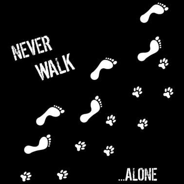 Motiv HUND & MENSCH NEVER WALK ALONE