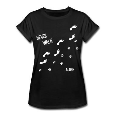 Hunde T-Shirt - HUND & MENSCH NEVER WALK ALONE