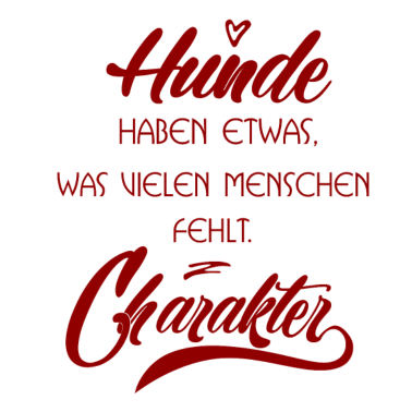 Motiv Hund - Charakter