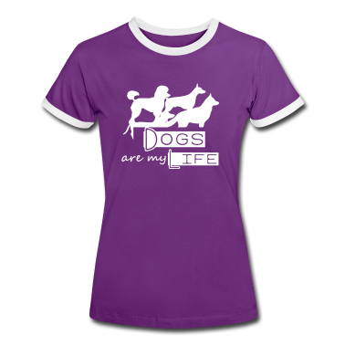 Hunde T-Shirt - Dogs are my Life Hund Tier Haustier Geschenk