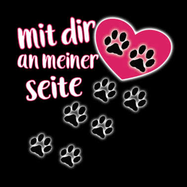 Motiv Mit dir an meiner Seite Hunde Spruch