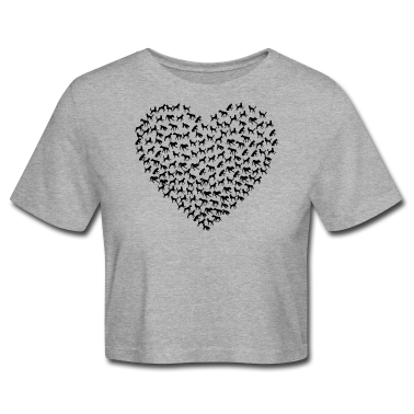 Hunde T-Shirt - HUND HUNDE HAUSTIER HUNDELIEBE HERZ T-SHIRT