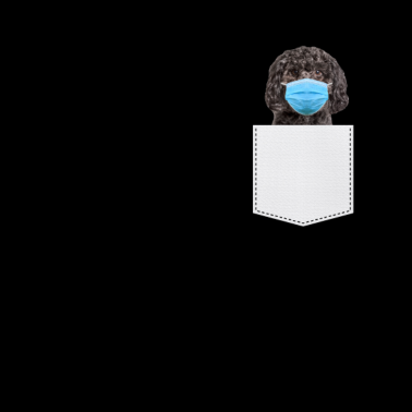 Motiv Bolonka Atemschutz Maske in der Brusttasche Hunde