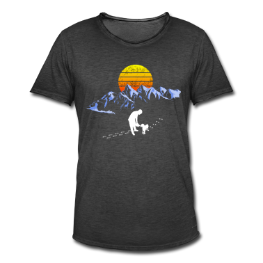 Hunde T-Shirt - Berge Hund Wandern Bergsteigen Gassi Geschenk