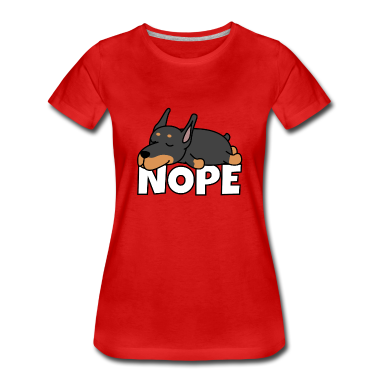Hunde T-Shirt - Nope Dobermann Hund