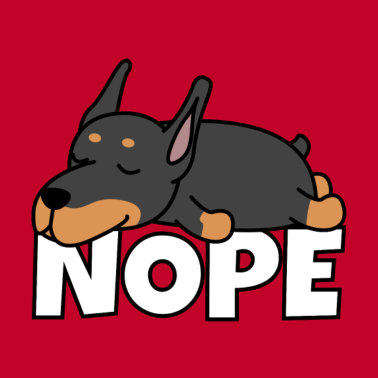 Motiv Nope Dobermann Hund