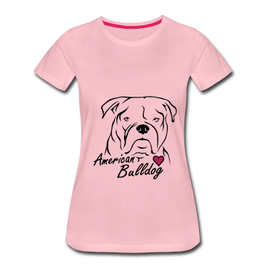 Hunde T-Shirt - American Bulldog ❤
