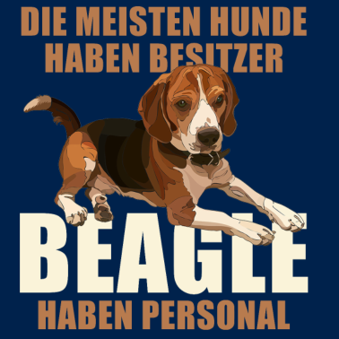 Motiv Die meisten Hunde haben Besitzer, Beagle Personal
