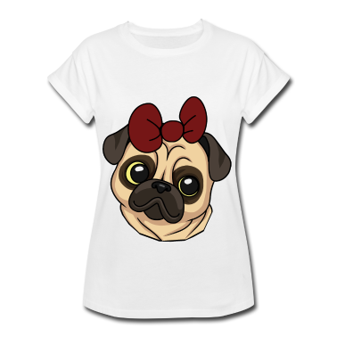 Hunde T-Shirt - Hunde Hund Mops Hunderasse Haustiere Tiere
