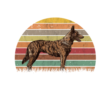 Motiv Hollandse Herder Retro Holland Schäferhund