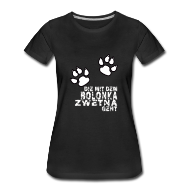 Hunde T-Shirt - die mit dem bolonka zwetna geht shirt
