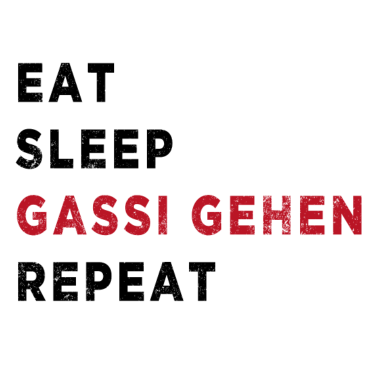 Motiv Gassi gehen - Eat Sleep Gassi gehen Repeat