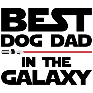 Motiv Bester Hunde Papa in der Galaxie