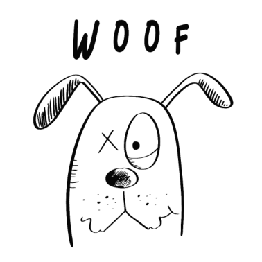 Motiv Woof Hundchen - Hund Comic