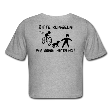 Hunde T-Shirt - Bitte klingeln! Radfahrer-Hund
