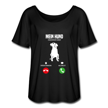 Hunde T-Shirt - Telefon Mein Hund ruft! Geschenk