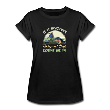 Hunde T-Shirt - Wanderer Wandern Hunde Berg Wald Geschenk Rucksack