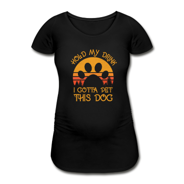 Hunde T-Shirt - Pfote Wald Sonnenaufgang Hunde Spruch Geschenk