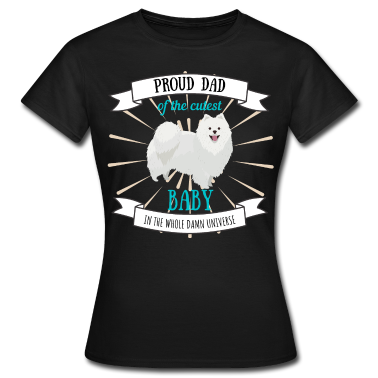 Hunde T-Shirt - Stolzer Hundepapa Vatertag Hund süßer Spitz