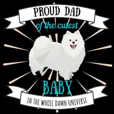 Motiv Stolzer Hundepapa Vatertag Hund süßer Spitz