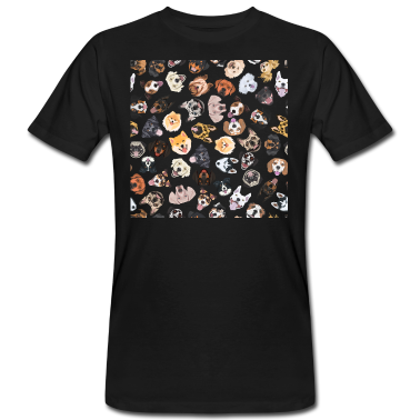 Hunde T-Shirt - Fröhliche Illustration mit Hunden