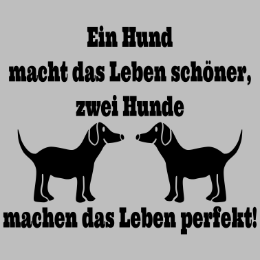 Motiv Zwei Hunde Spruch