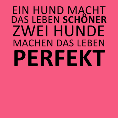 Motiv Zwei Hunde Spruch