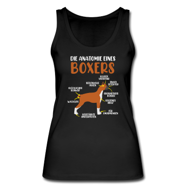 Hunde Tank Top - Anatomie eines Boxers Boxer Hund
