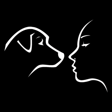 Motiv Hund Frau Menschengesicht