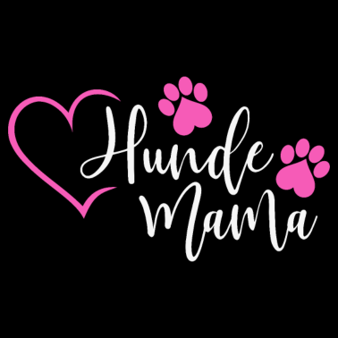 Motiv Hundemama Hunde Mama Herz Hund Frauchen Tier pink