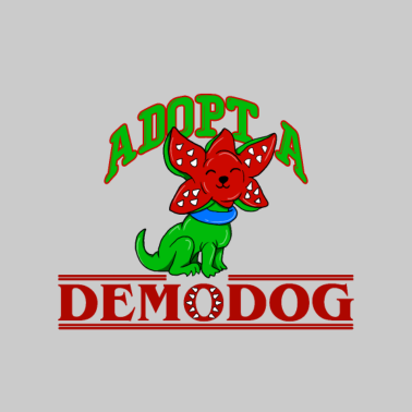Motiv Adopt a Demo Dog Hund Adoptieren