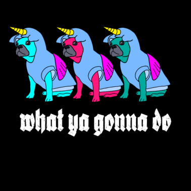 Motiv lustige mops einhörner - lustiger mops spruch