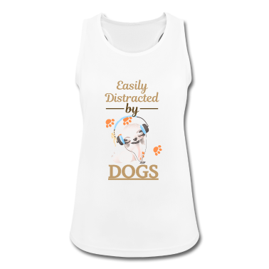 Hunde Tank Top - EASILY DISTRACTED BY DOGS MIXED