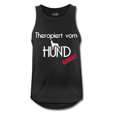 Hunde Tank Top - Therapiert vom Hund Hunde Tier Haustier Geschenk