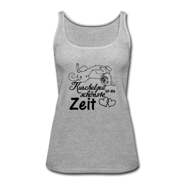 Hunde Tank Top - Kuschelzeit,schönste Zeit Hunde, Sprüche, Geschenk