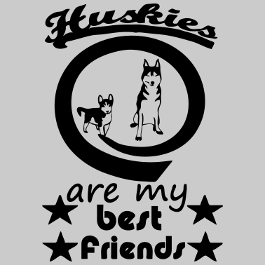 Motiv Huskies - Best Friends Husky Hund Tier Geschenk