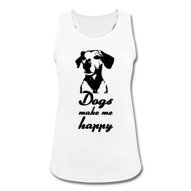 Hunde Tank Top - Dogs make me happy - Hunde, Sprüche, Geschenk