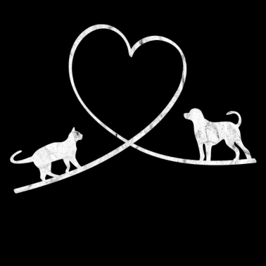 Motiv Katze und Hund