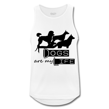 Hunde Tank Top - Dogs are my Life Hund Tier Haustier Geschenk