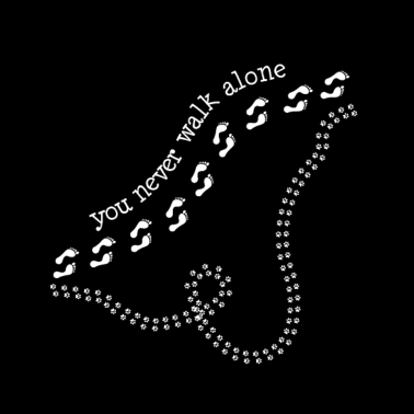 Motiv Hund - you never walk alone