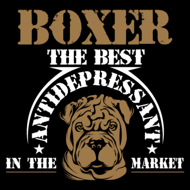 Motiv Boxer Hund - das beste Antidepressivum Geschenk