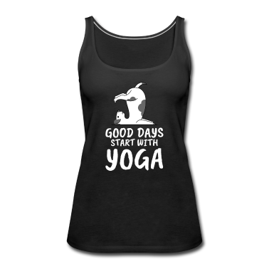 Hunde Tank Top - Yoga Hund Spruch Yoga Geschenk