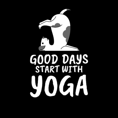 Motiv Yoga Hund Spruch Yoga Geschenk
