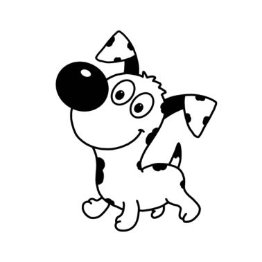 Motiv Hund - Dog - Tier - Kind - Baby - Comic