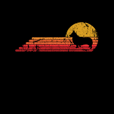 Motiv Corgi Hund Retro Vintage Style