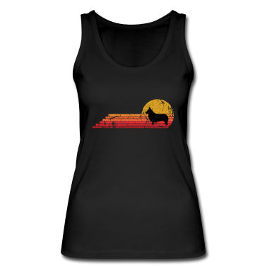 Hunde Tank Top - Corgi Hund Retro Vintage Style