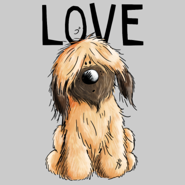Motiv I Love my Briard - Hund - Briards - Geschenk