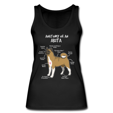 Hunde Tank Top - Anatomie eines lustigen amerikanischen Akita-Hundes von Akita