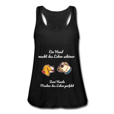 Hunde Tank Top - Zwei Hunde machen das Leben perfekt Hundebesitzer