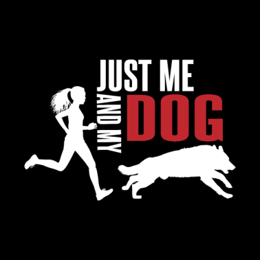 Motiv Nur ich und mein Hund - rennen